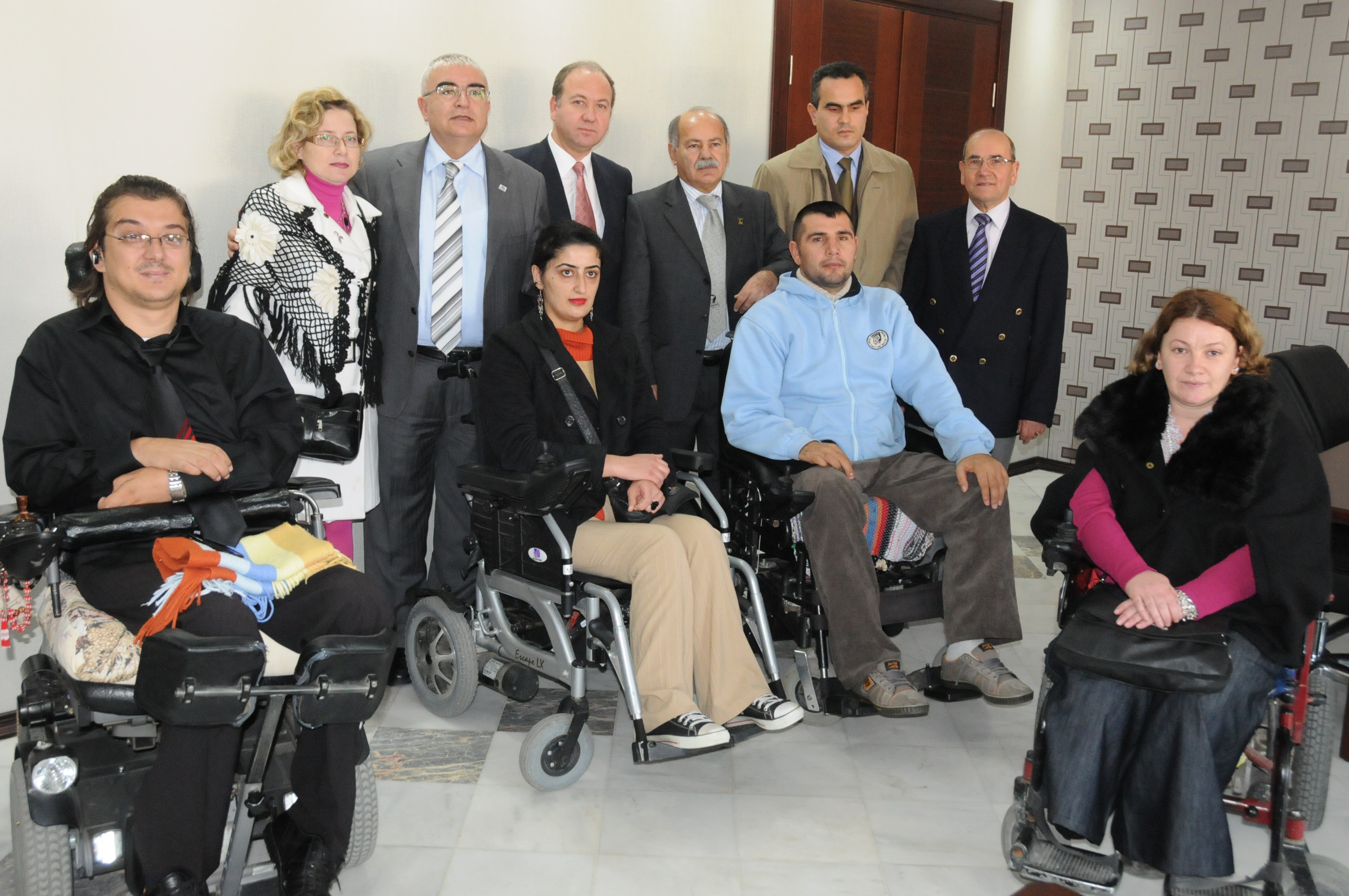 Engelliler Meclisinden Ba�kan Baysan�a Ziyaret