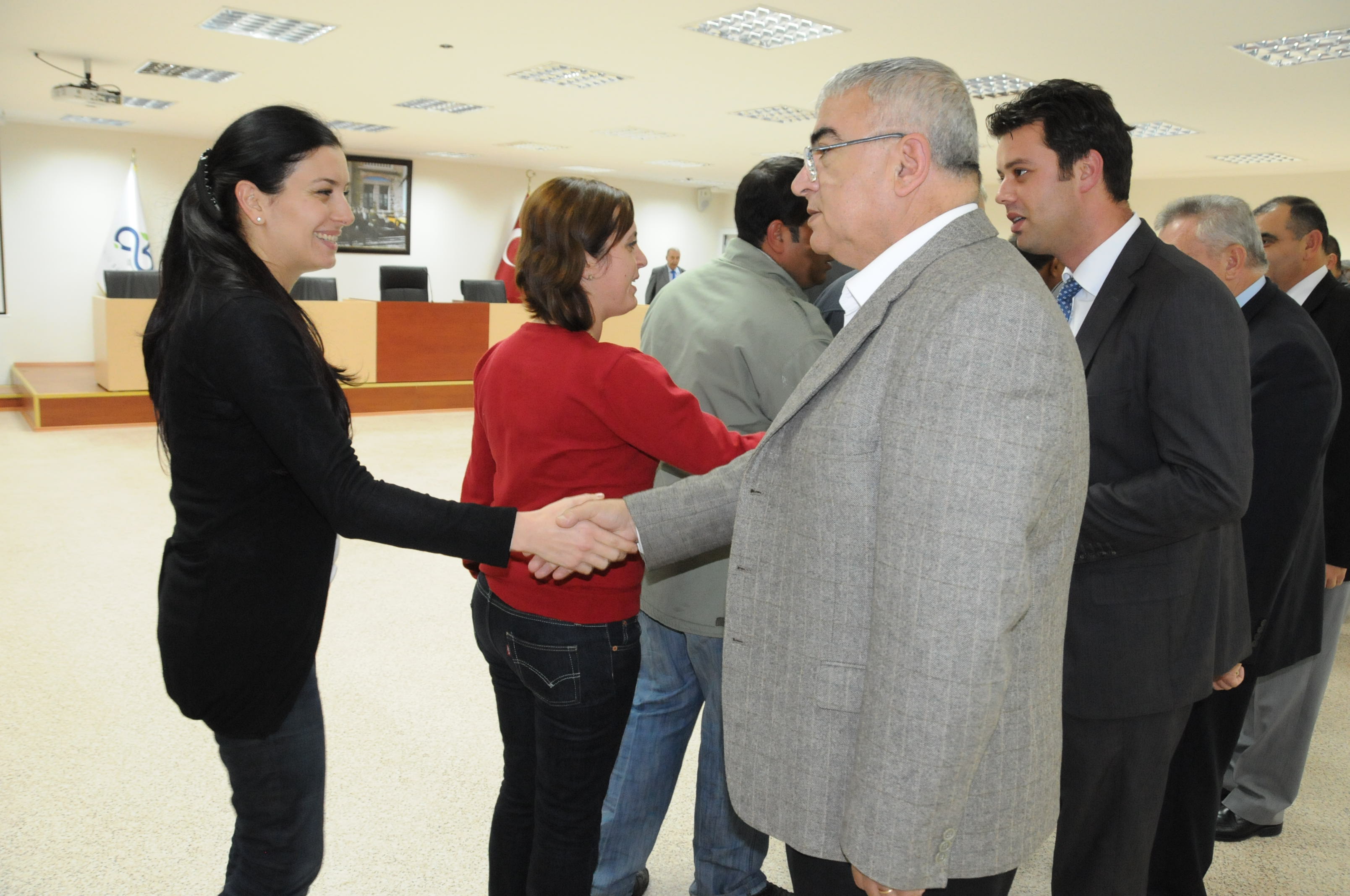 Belediye Y�netimi Personel ile Bayramla�t�