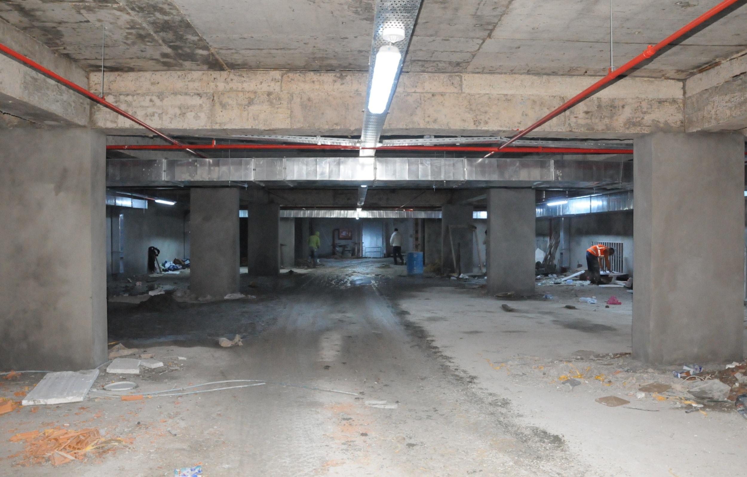 Santral Otopark� �n�aat� H�zla �lerliyor