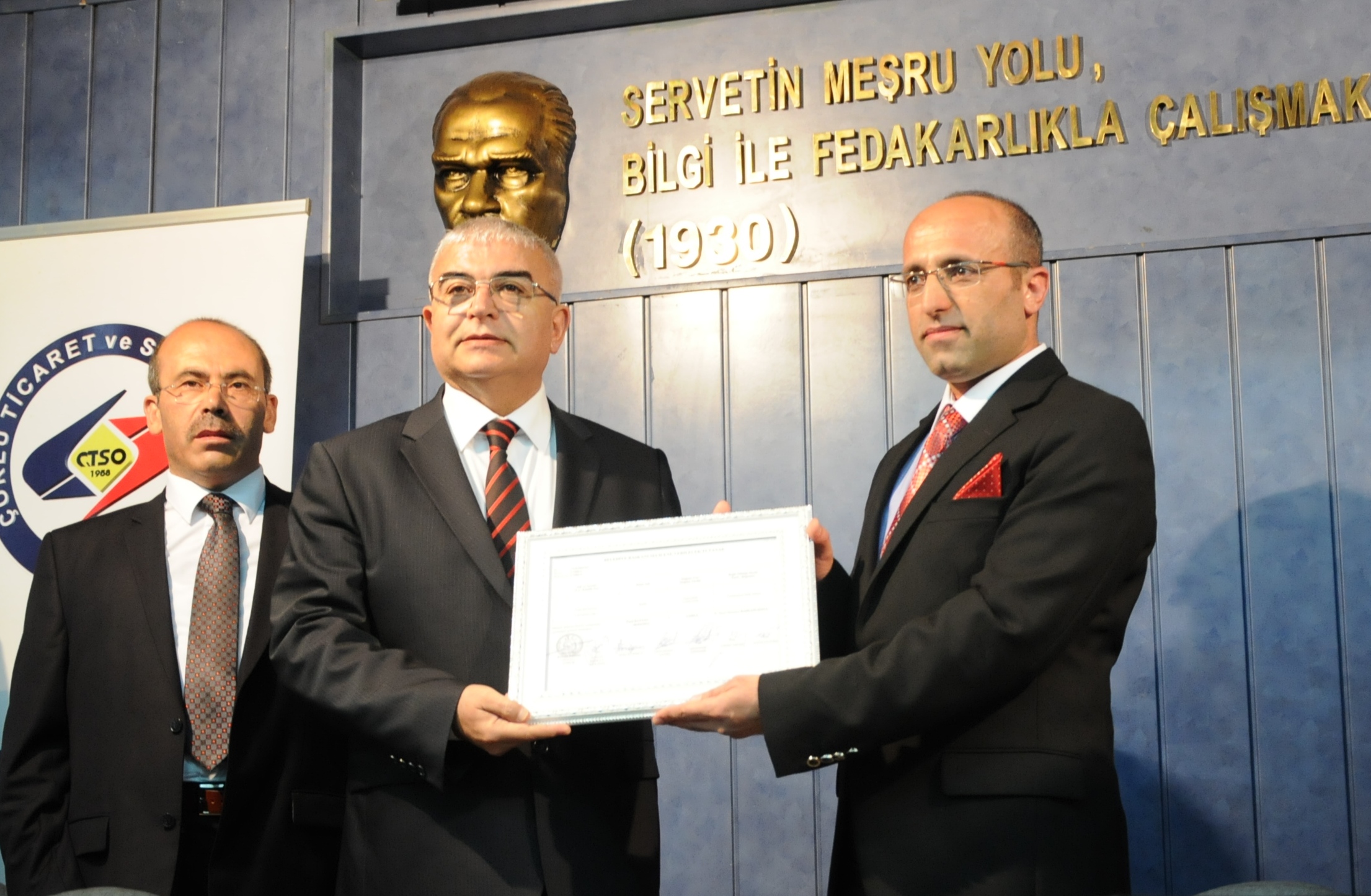 Baysan ve Meclis �yeleri Mazbatalar�n� Ald�