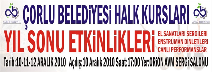 Belediyemiz Halk Kurslar� Sergisi D�zenleyecek