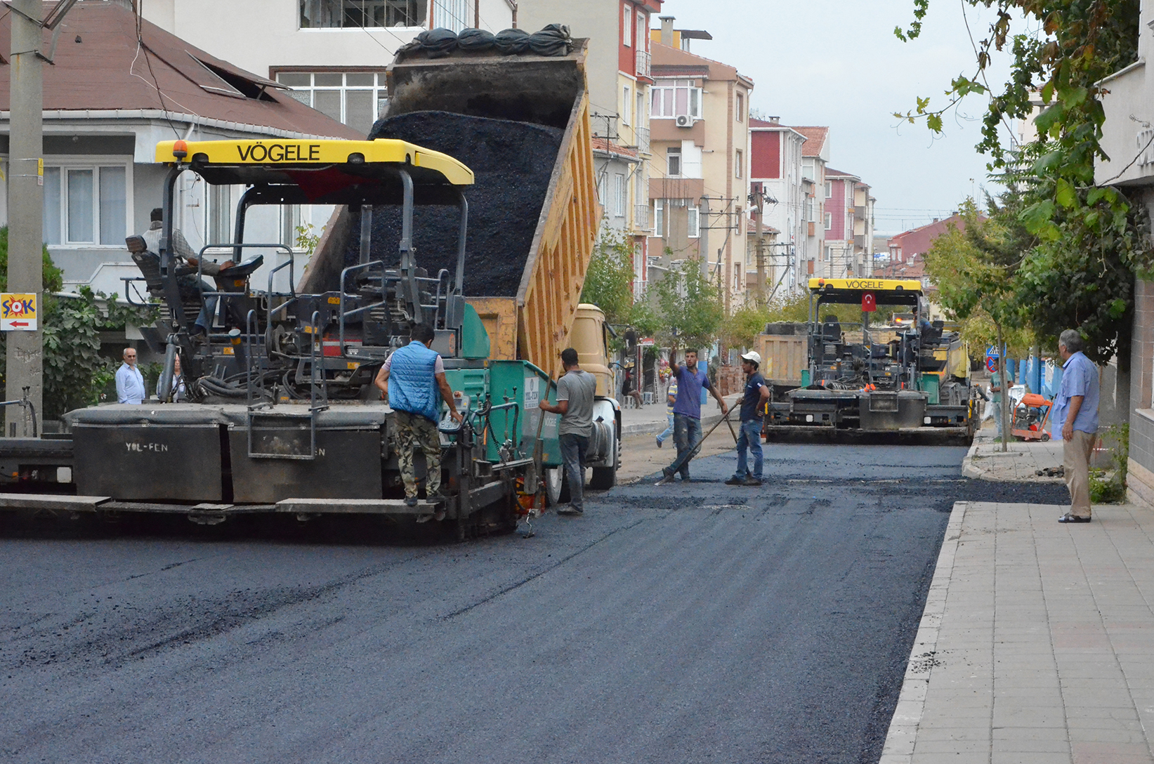Asfaltlama almalar Devam Ediyor