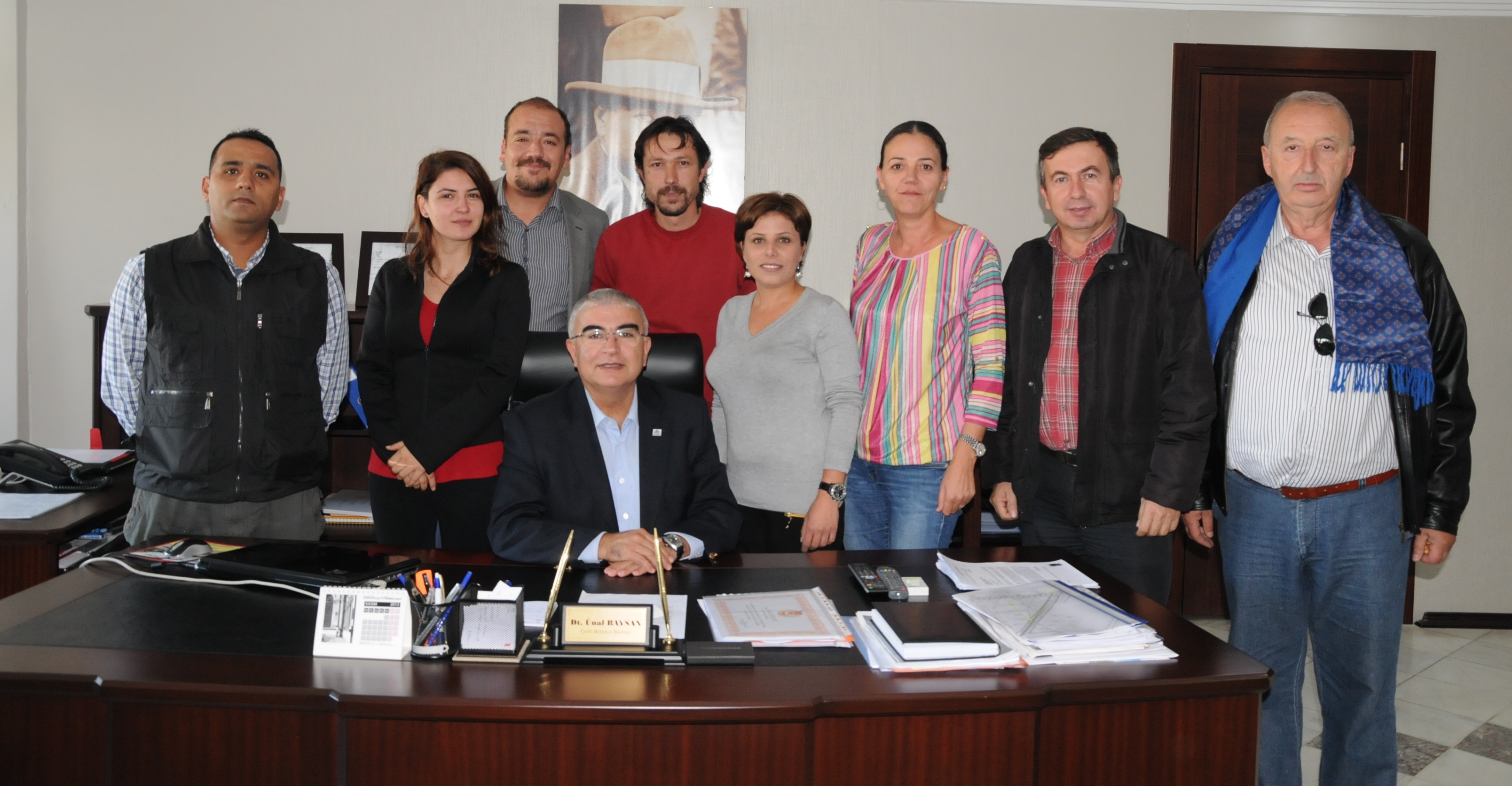 orlu Medya Mensuplar Derneinden Bakan Baysana Teekkr Ziyareti