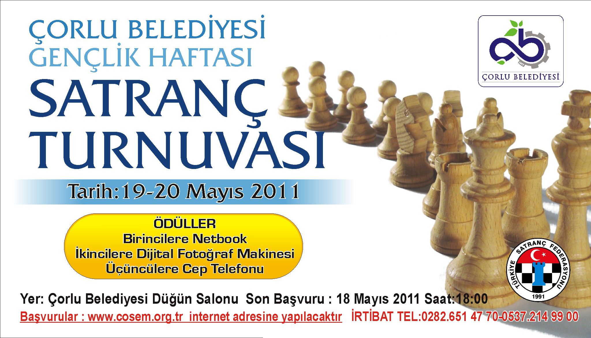 Gen�lik Haftas��nda Satran� Turnuvas� D�zenlenecek