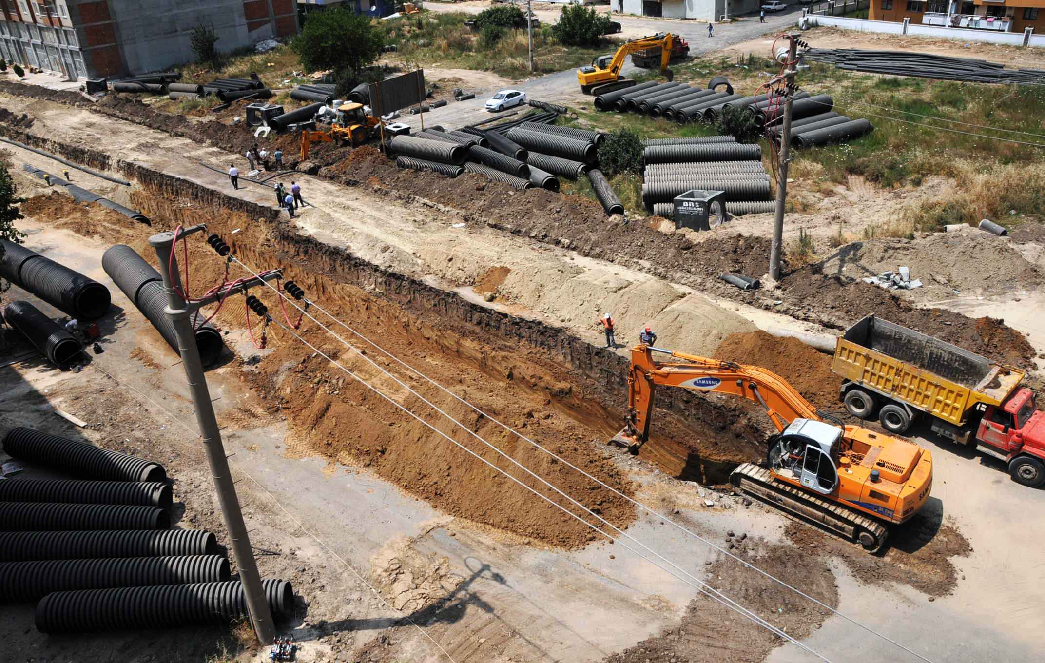 Balariinde Altyap almalar Hzla lerliyor
