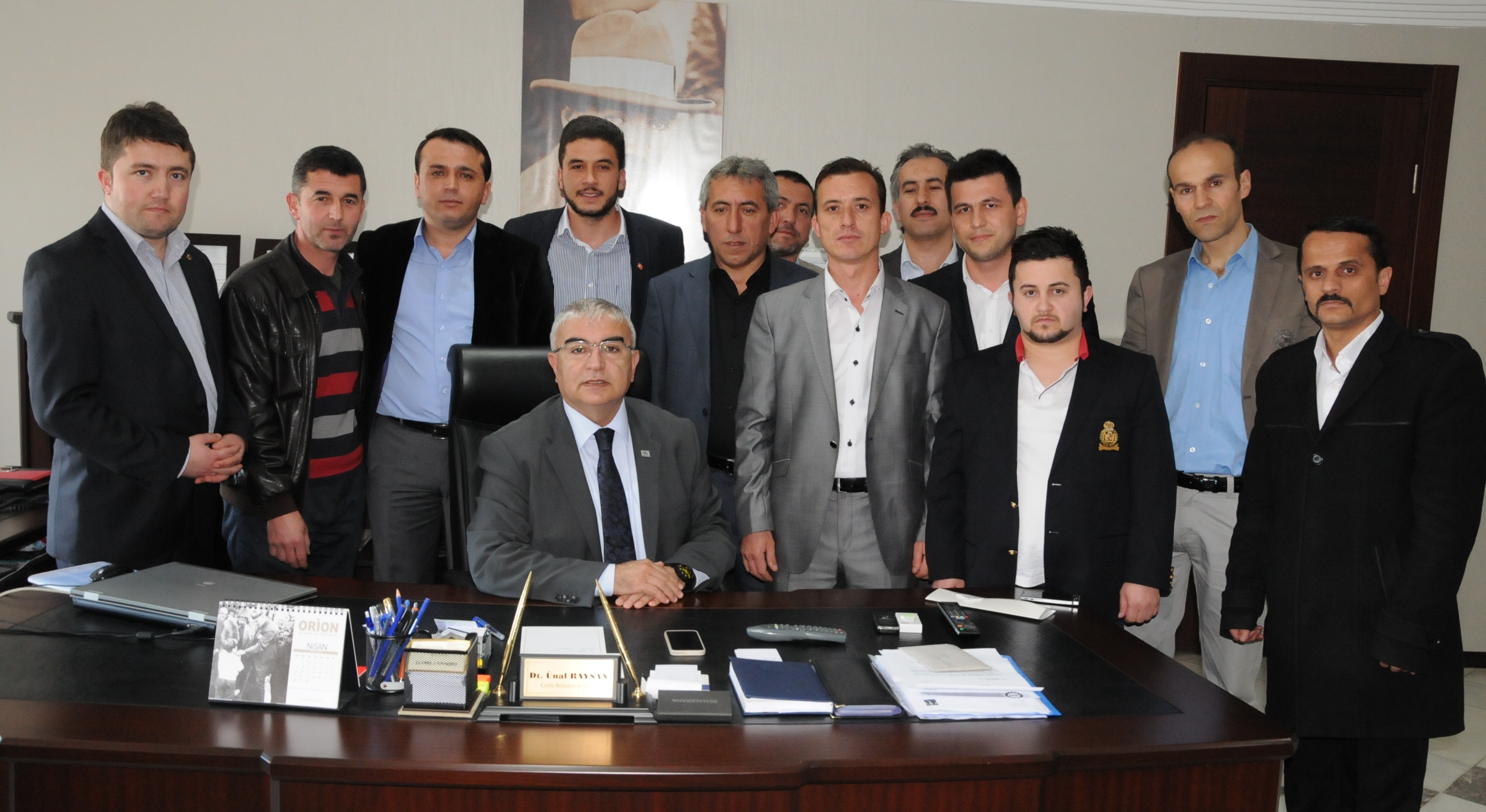 Sinoplular Derne�i�nden Baysan�a Tebrik Ziyareti