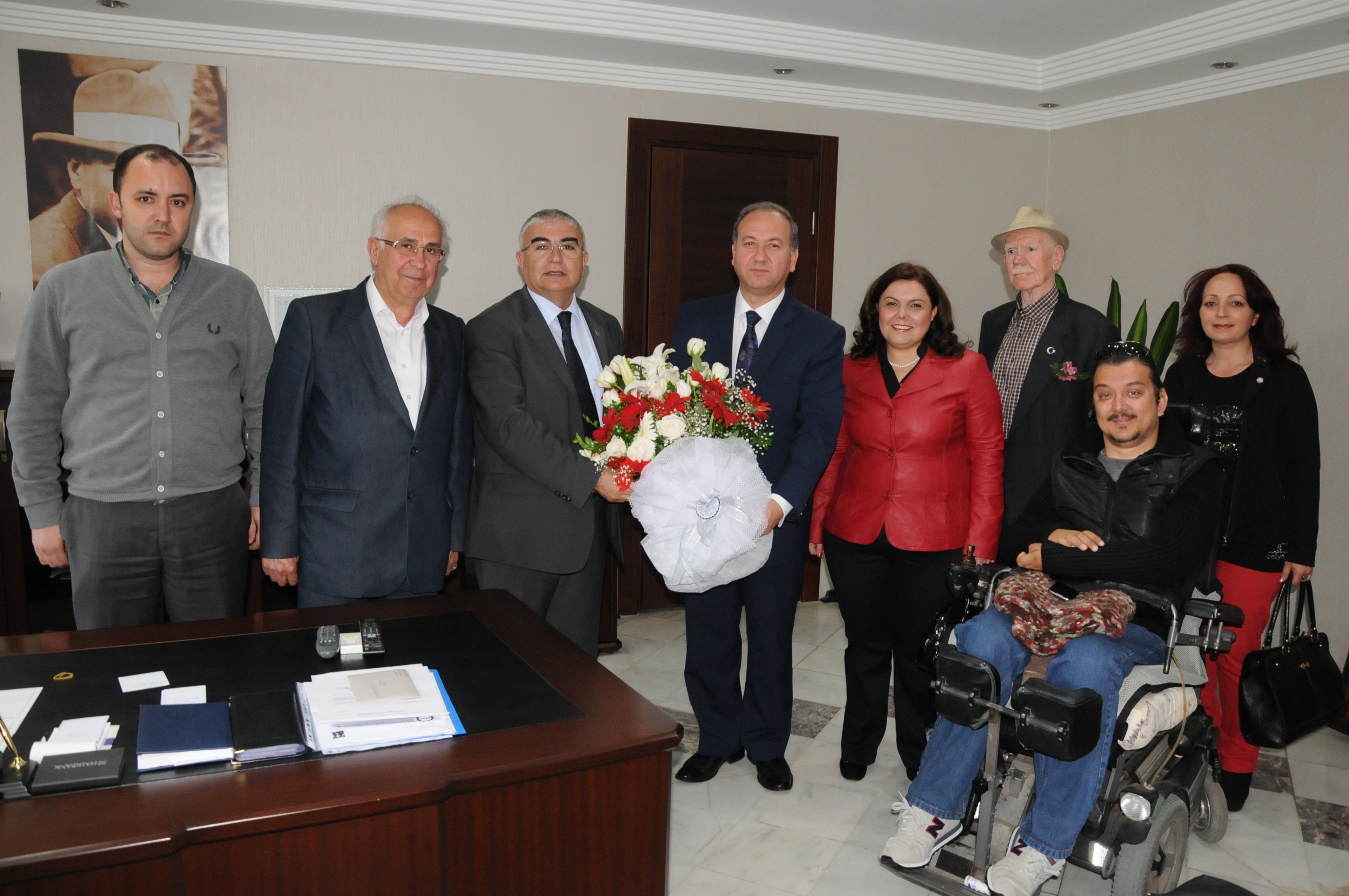 �orlu Kent Konseyi�nden Baysan�a Tebrik Ziyareti