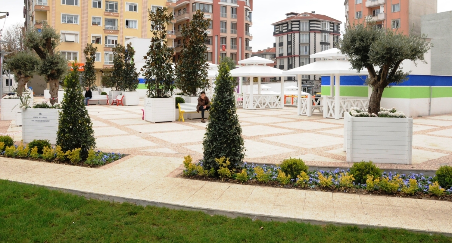 Yeralt Otopark Peyzaj almalar Tamamland