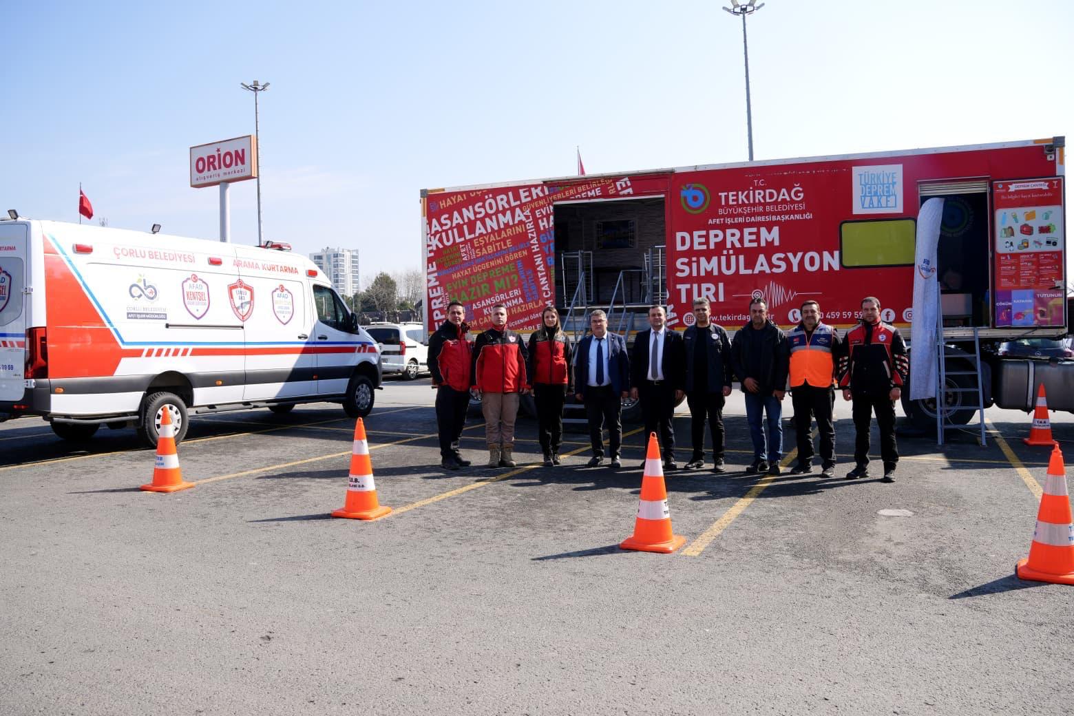 �orlu�da Deprem Haftas��nda Afet Fark�ndal��� Seferberli�i