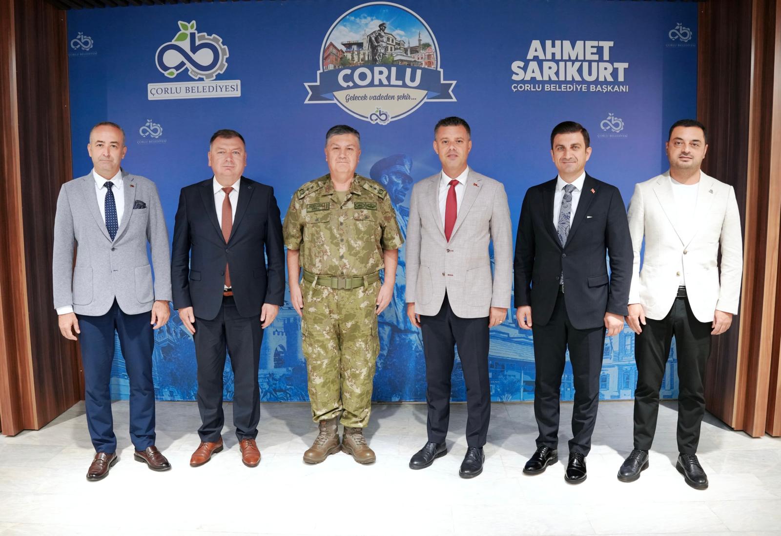 orlu 5. Kolordu Komutan Tmgeneral Aksoytrk`ten Bakan Sarkurt`a adeiziyaret