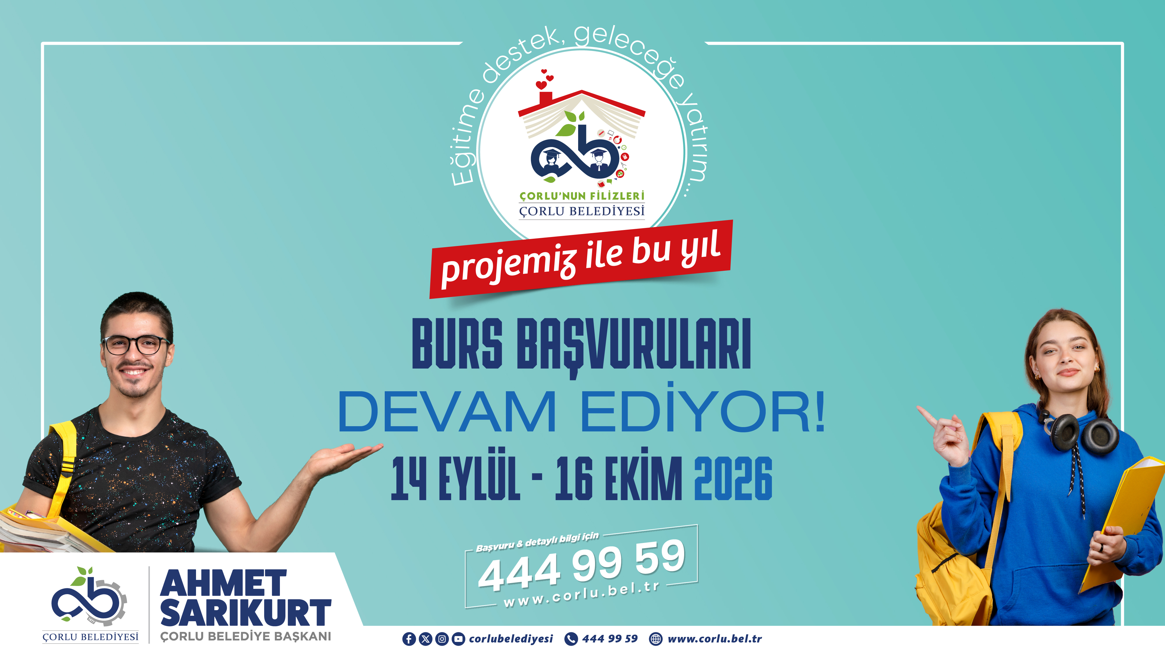 �orlu Belediyesi`nden ��rencilere E�itim Deste�i S�r�yor