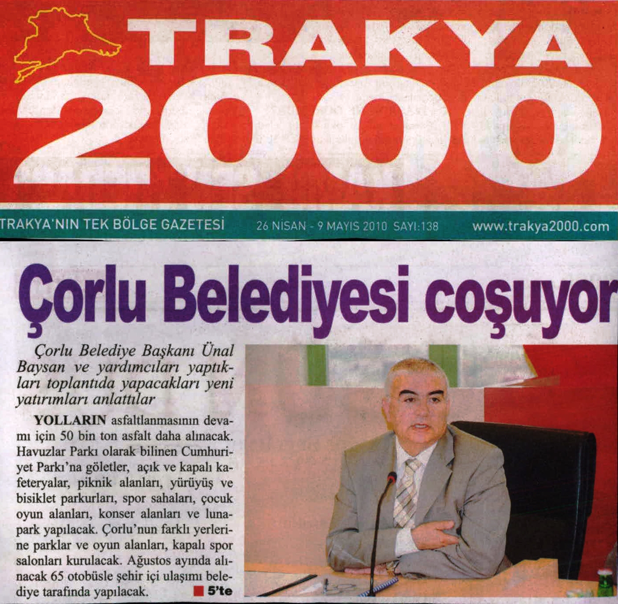 �orlu Belediyesi Co�uyor