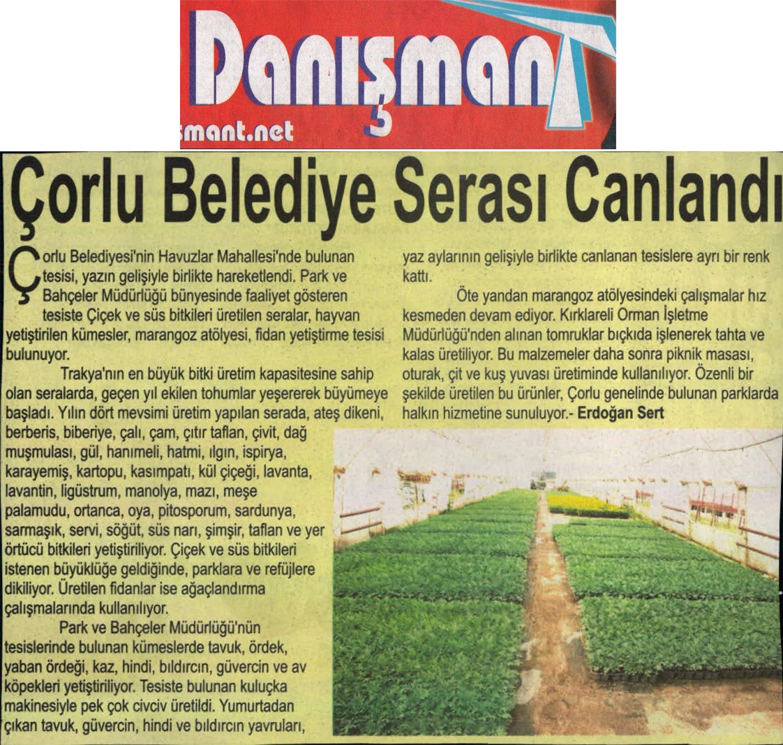 �orlu Belediye Seras� Canland�