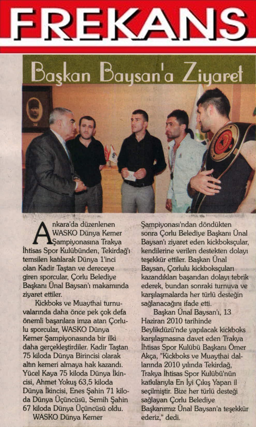 Ba�kan Baysan�a Ziyaret
