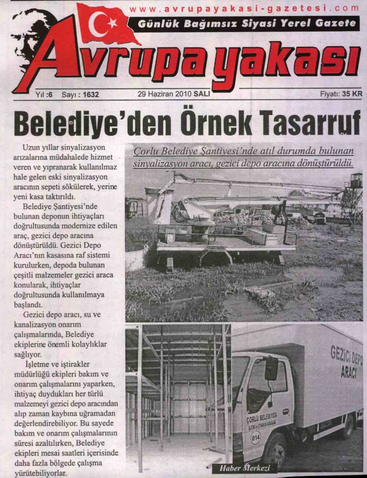 Belediye�den �rnek Tasarruf