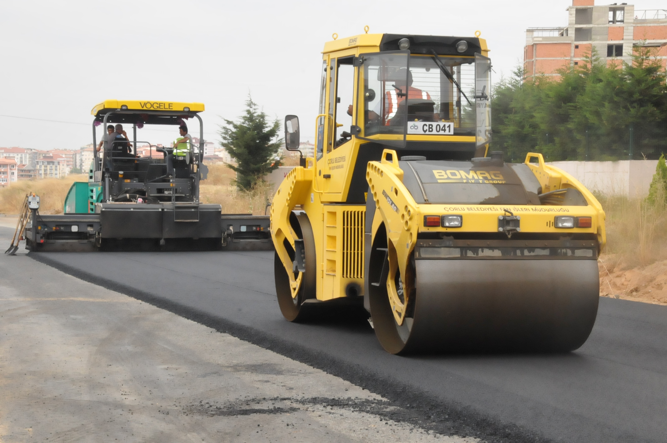 etin Eme Caddesi Asfaltlanyor
