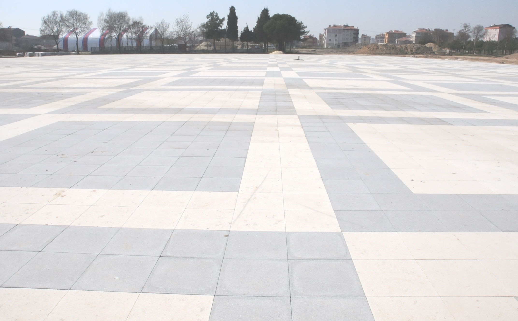 Cumhuriyet Park��nda �n�aat �al��malar� H�zland�