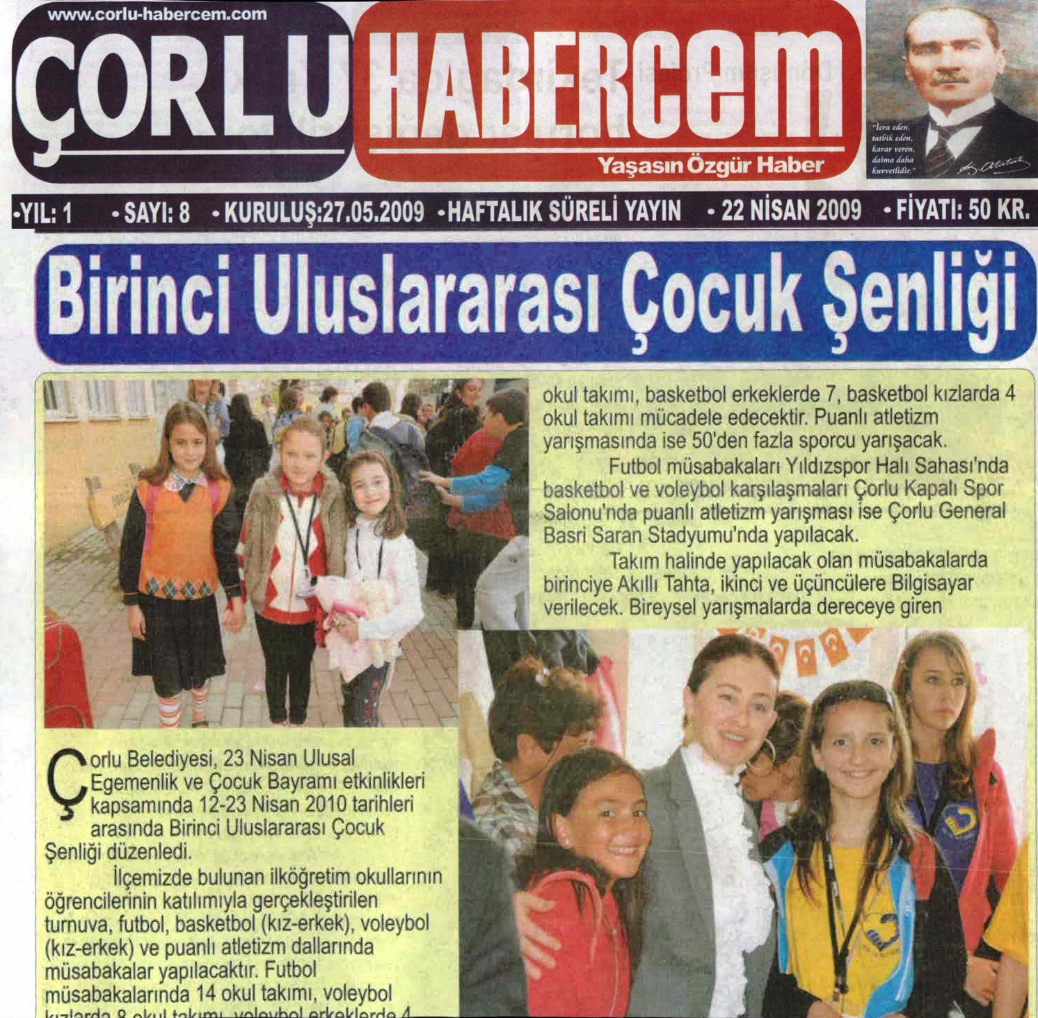 Birinci Uluslararas� �ocuk �enli�i