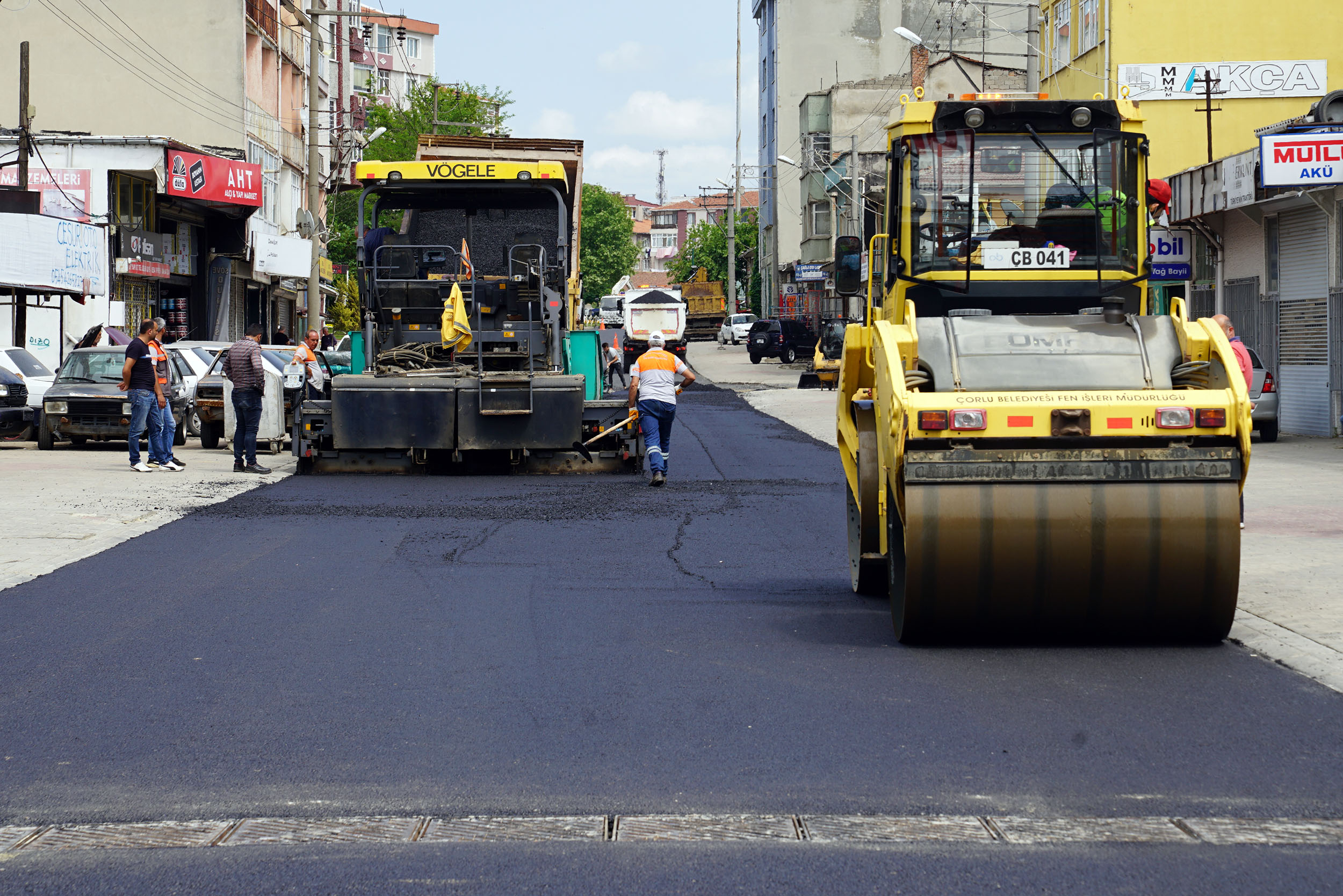 Tekirda Caddesindeki Yol ve Asfalt almalar Tamamland