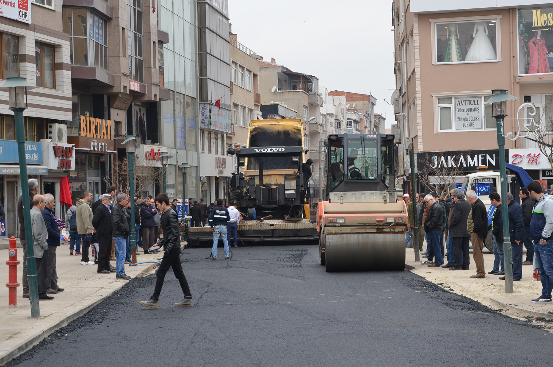 Kumyol Caddesi�nde Asfalt �al��malar� Tamamland�