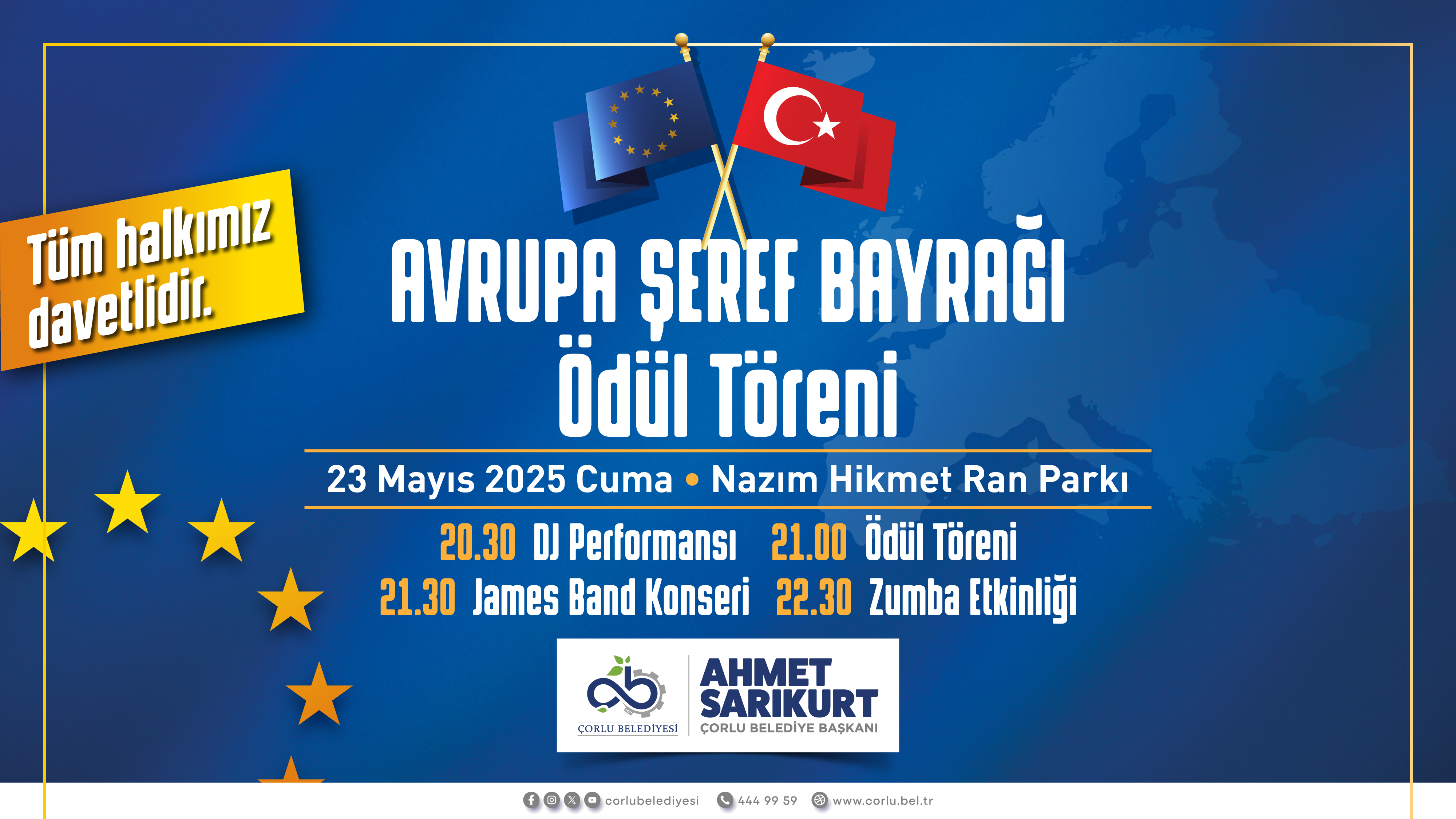 Avrupa eref Bayra dl Treni 23 Maysta