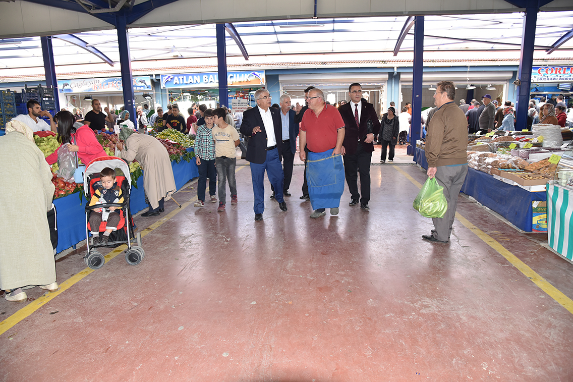 Ba�kan Baysan Kapal� Pazaryerinde �ncelemelerde Bulundu