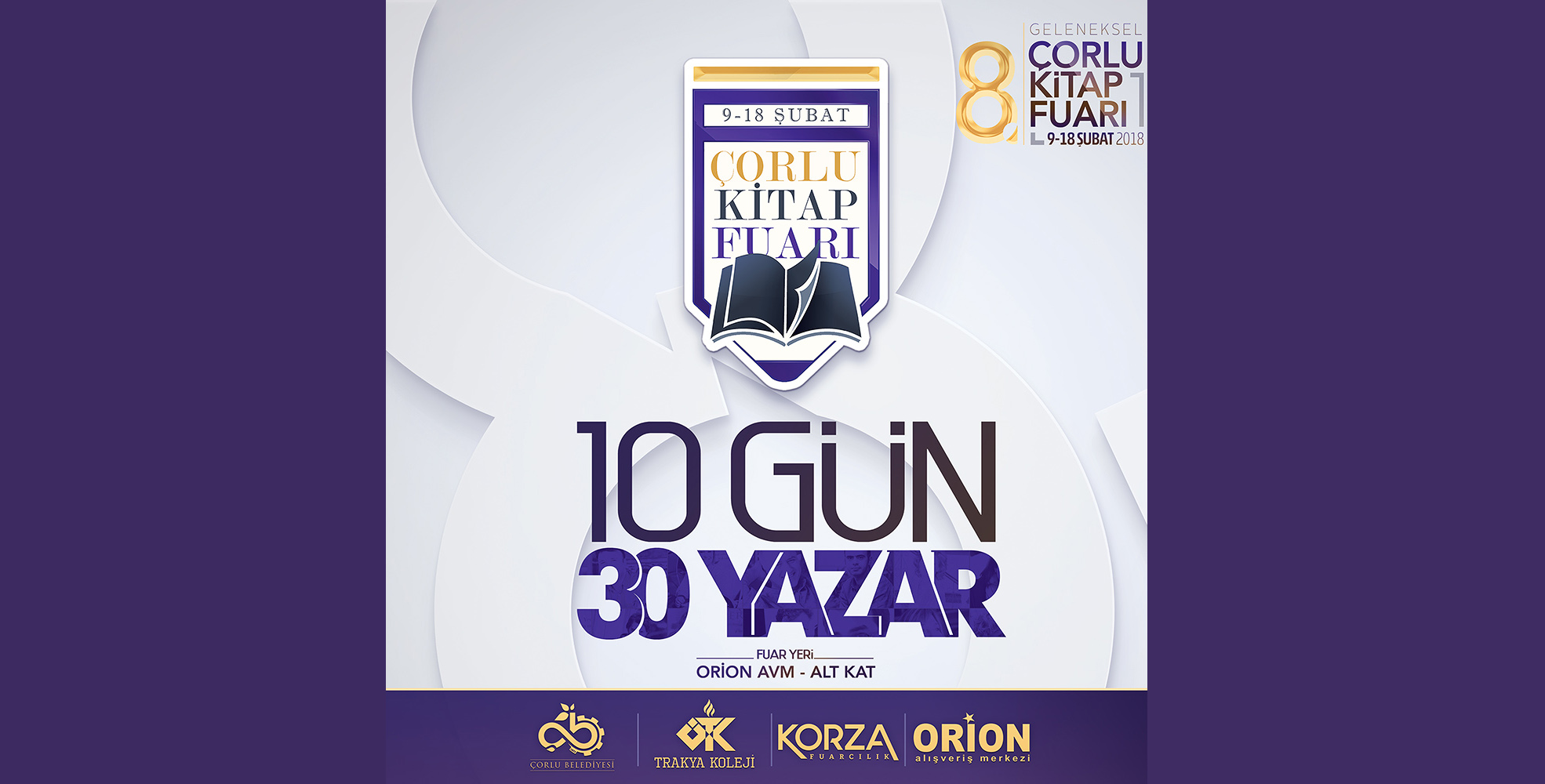 8. �orlu Kitap Fuar� Ba�l�yor