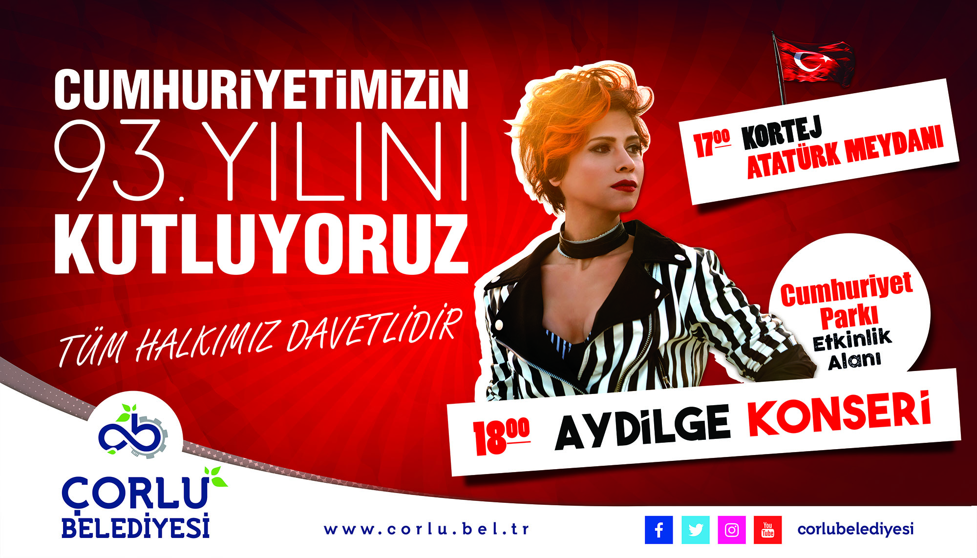 Cumhuriyet Korteji ve Aydilge Konseri D�zenlenecek