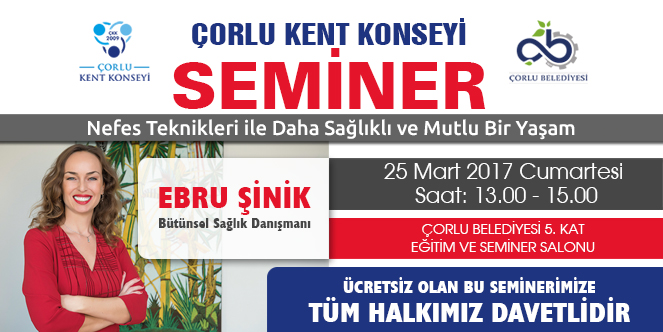 �orlu Kent Konseyi�nden E�itim Semineri