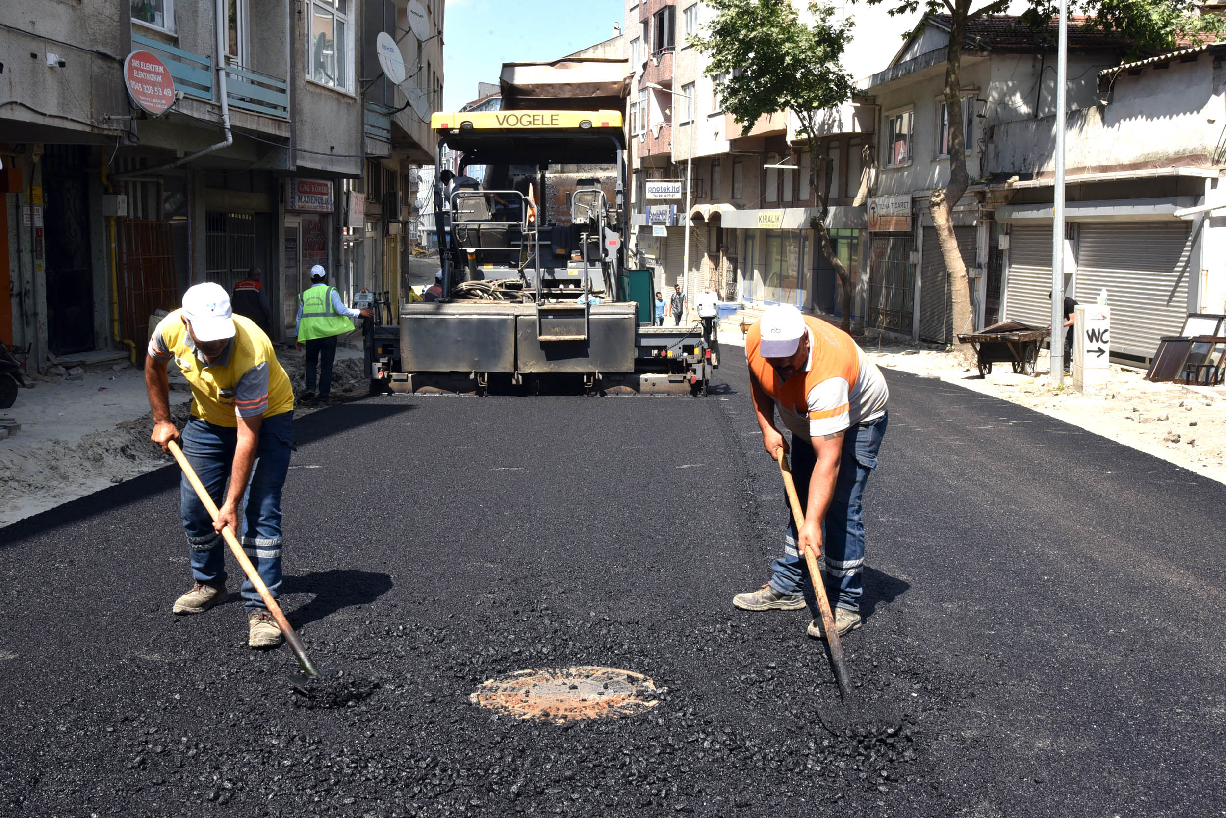 Tahtal Cami Sokakta 1. ve 2. Etap almalar Tamamland