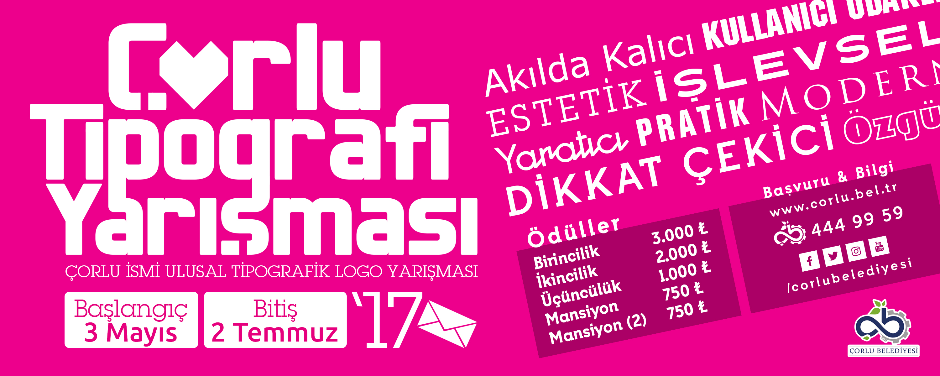"orlu" smi Tipografik Tasarm Yarmamz Balad