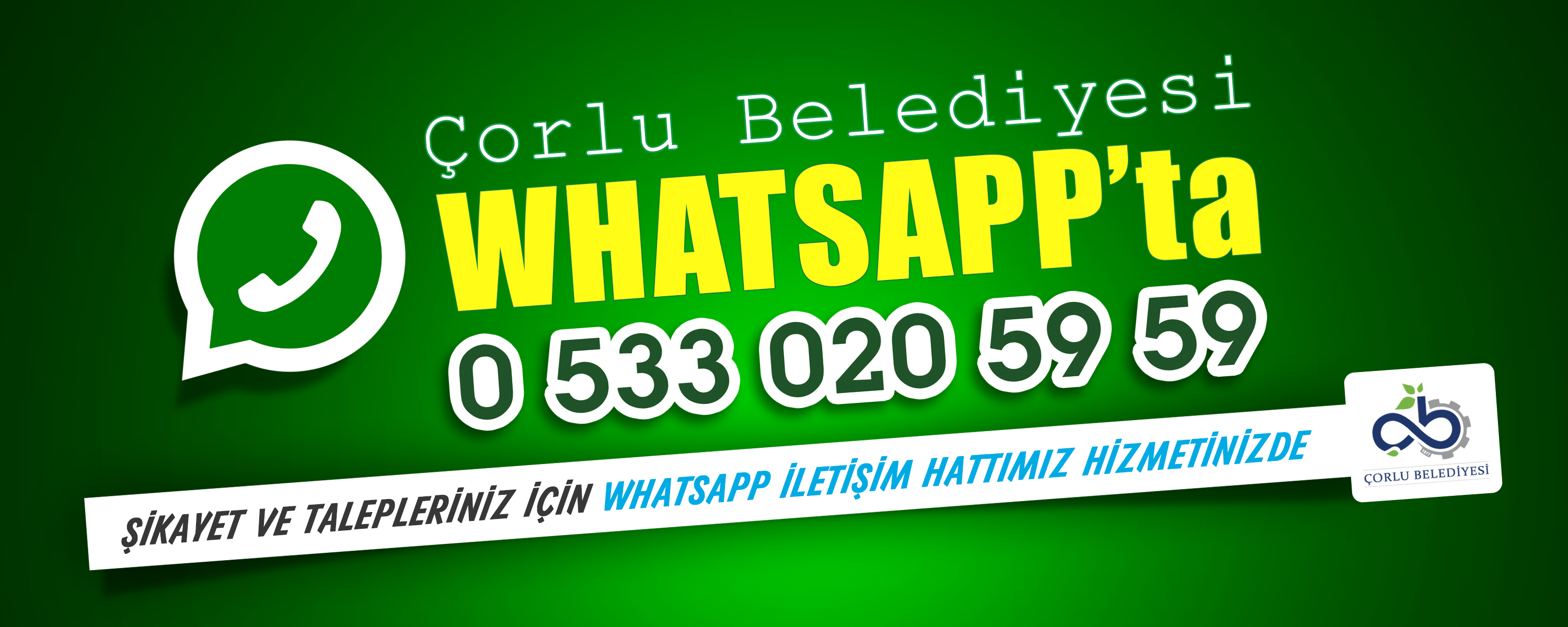 orlu Belediyesi WhatsApp letiim Hatt Hizmetinizde