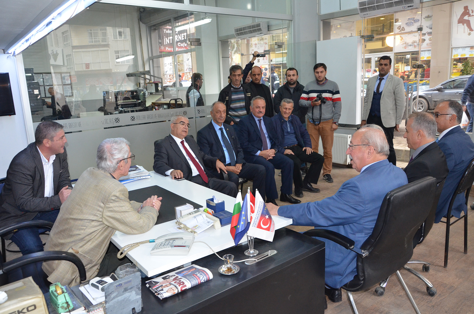 Ba�kan Baysan ve Ba�kan Albayrak Bas�n� Ziyaret Etti